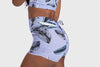Aura 7 Activewear Tropic Rigel Short close up side profile