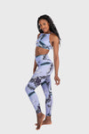 Aura 7 Activewear Tropic Vita Legging Yoga Pants side profile