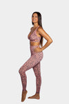 Aura 7 Activewear Wild Capella Legging Yoga Pants side profile