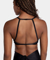 Aura7 Activewear Del Mar sports bra close up back profile with straps