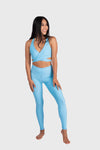 Aura 7 Activewear Fresh Air Capella legging yoga pants front
