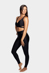 Aura 7 Activewear Capella legging yoga pants side profile full