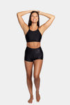 Aura7 Activewear Del Mar sports bra high arms full front profile