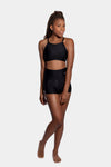Aura7 Activewear high waisted rigel short front profile